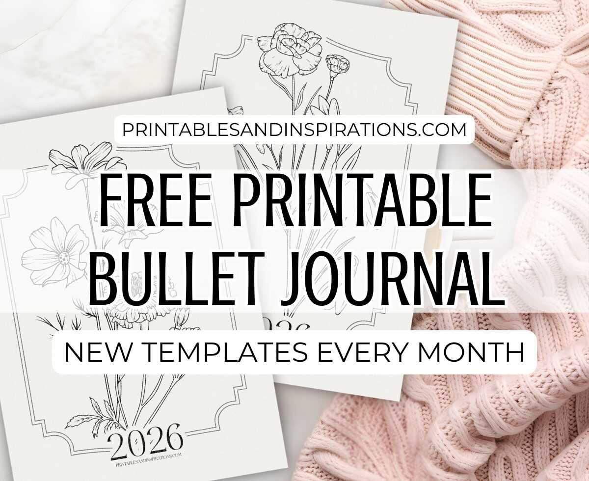 free printable bullet journal