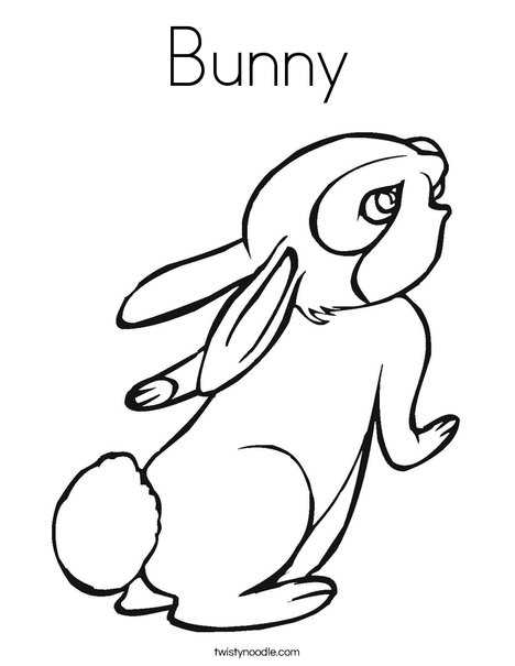 free printable bunny rabbit coloring pages