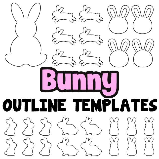 free printable bunny template