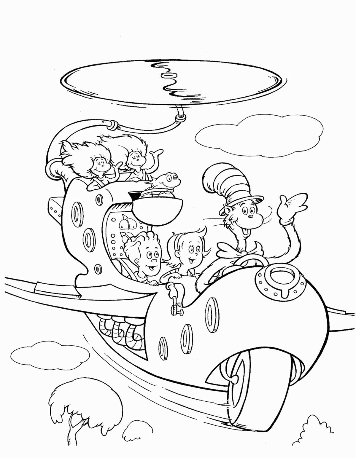 free printable cat in the hat template