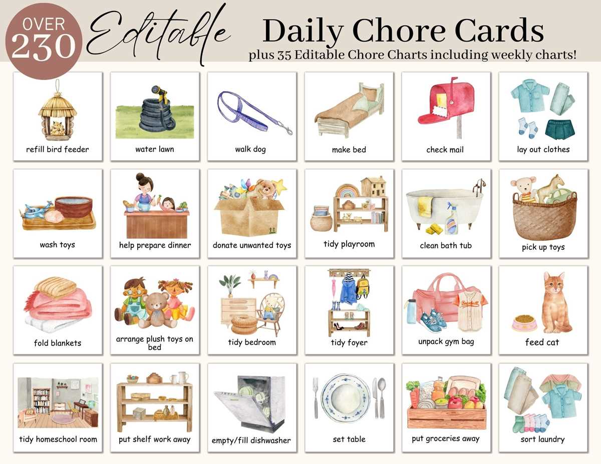 free printable chore clip art