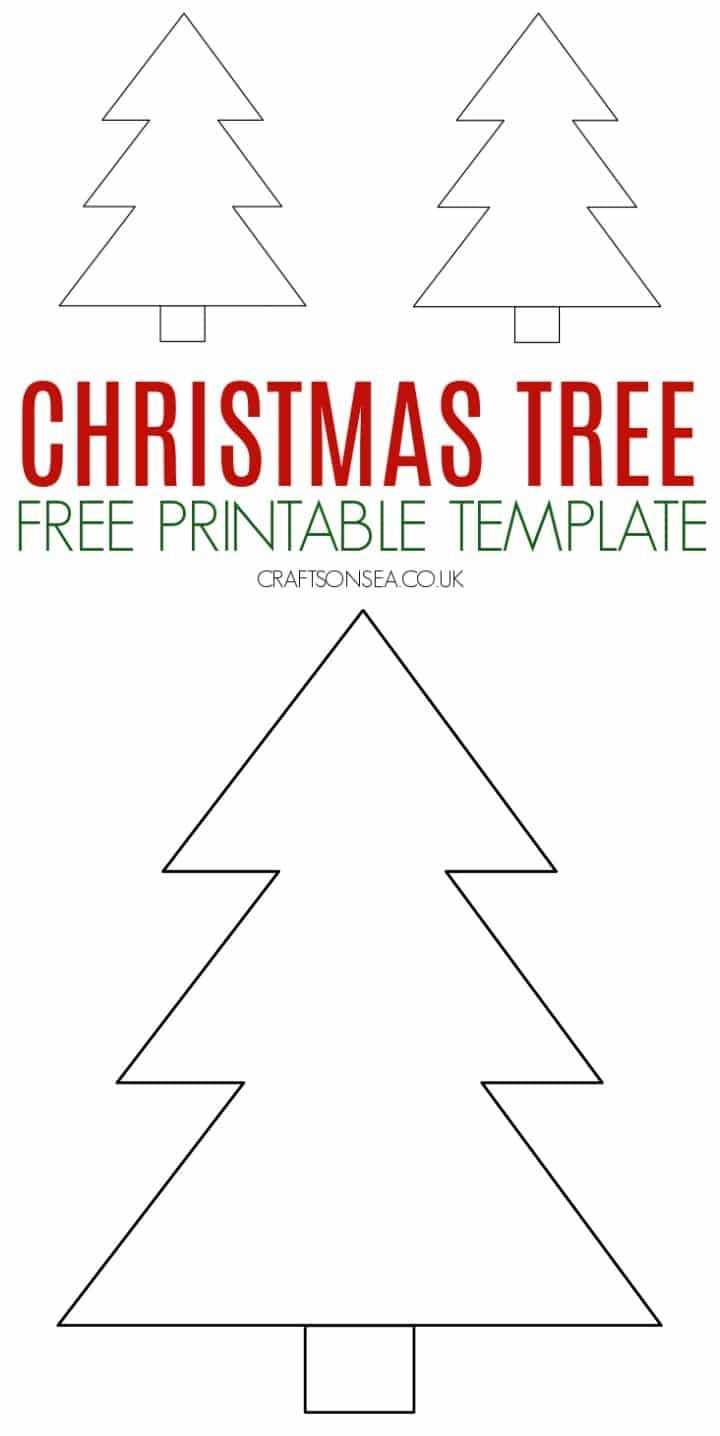 free printable christmas tree template