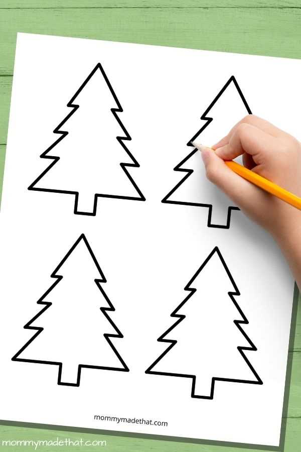 free printable christmas tree template