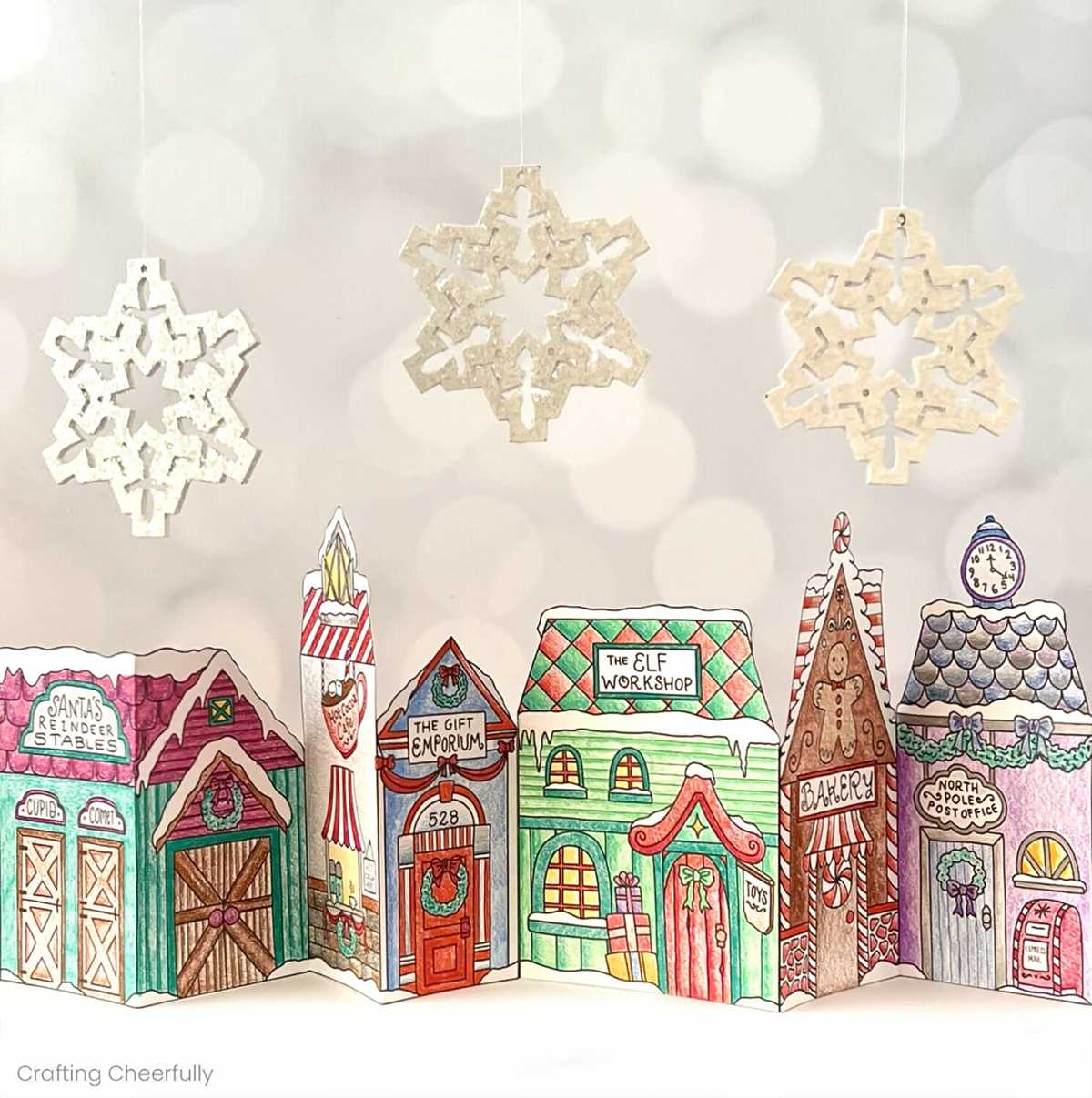free printable christmas village