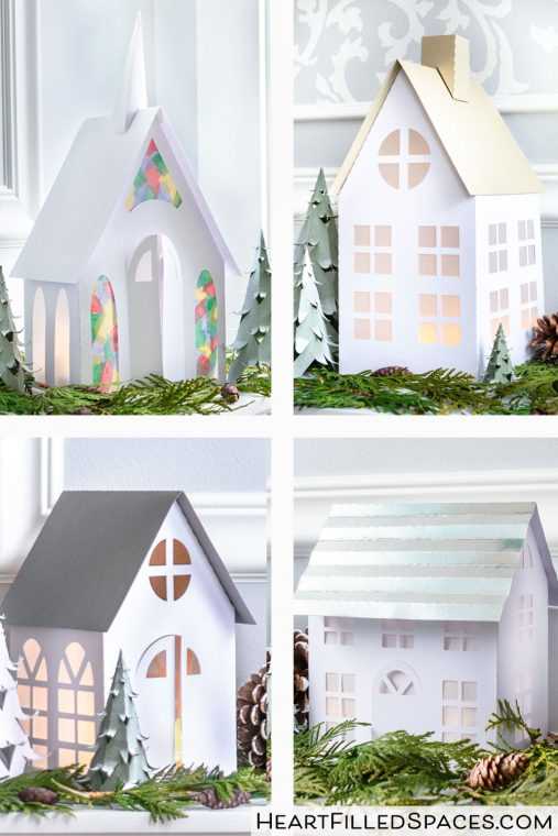free printable christmas village