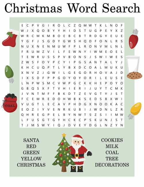 free printable christmas word searches for adults