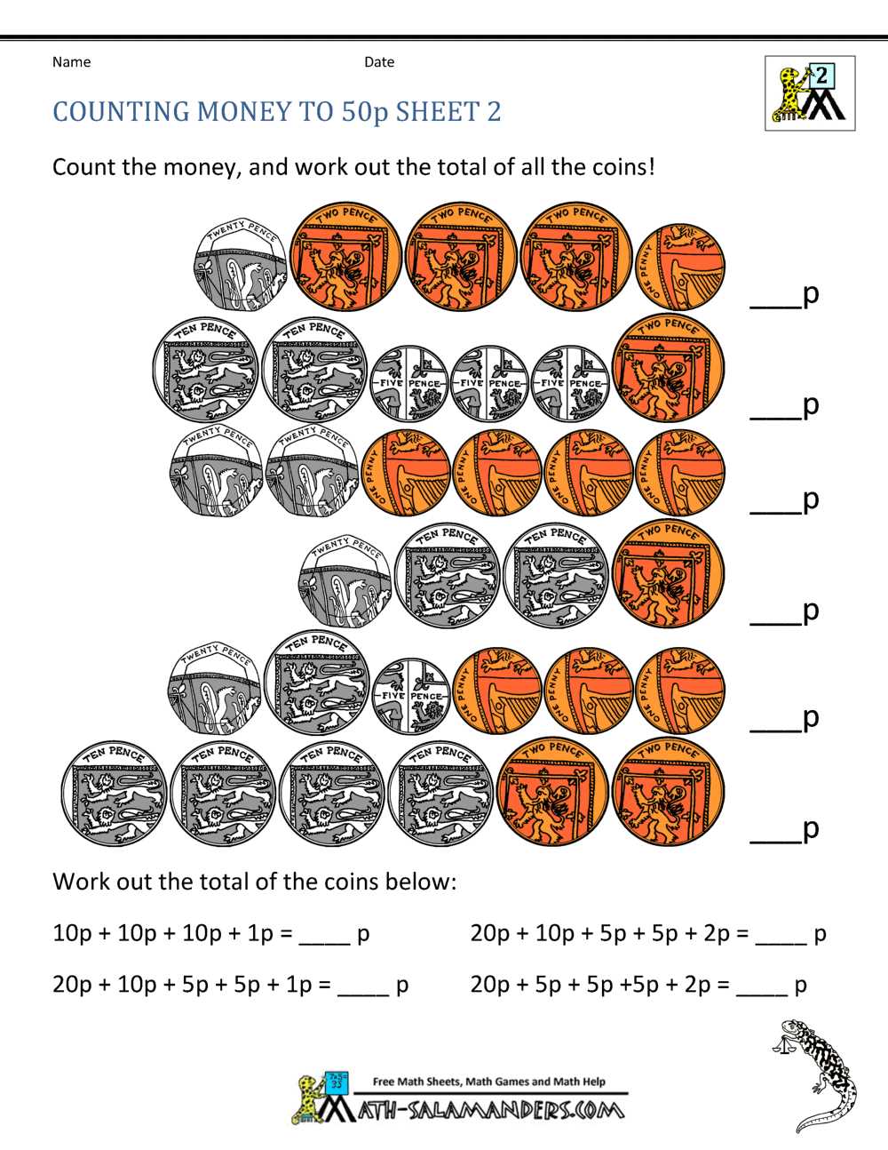 free printable coins