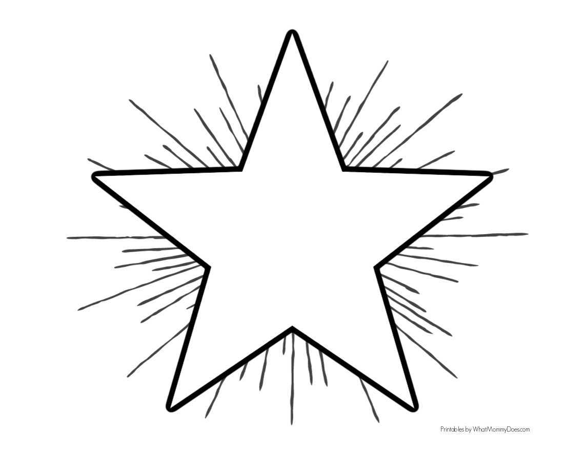 free printable colored stars