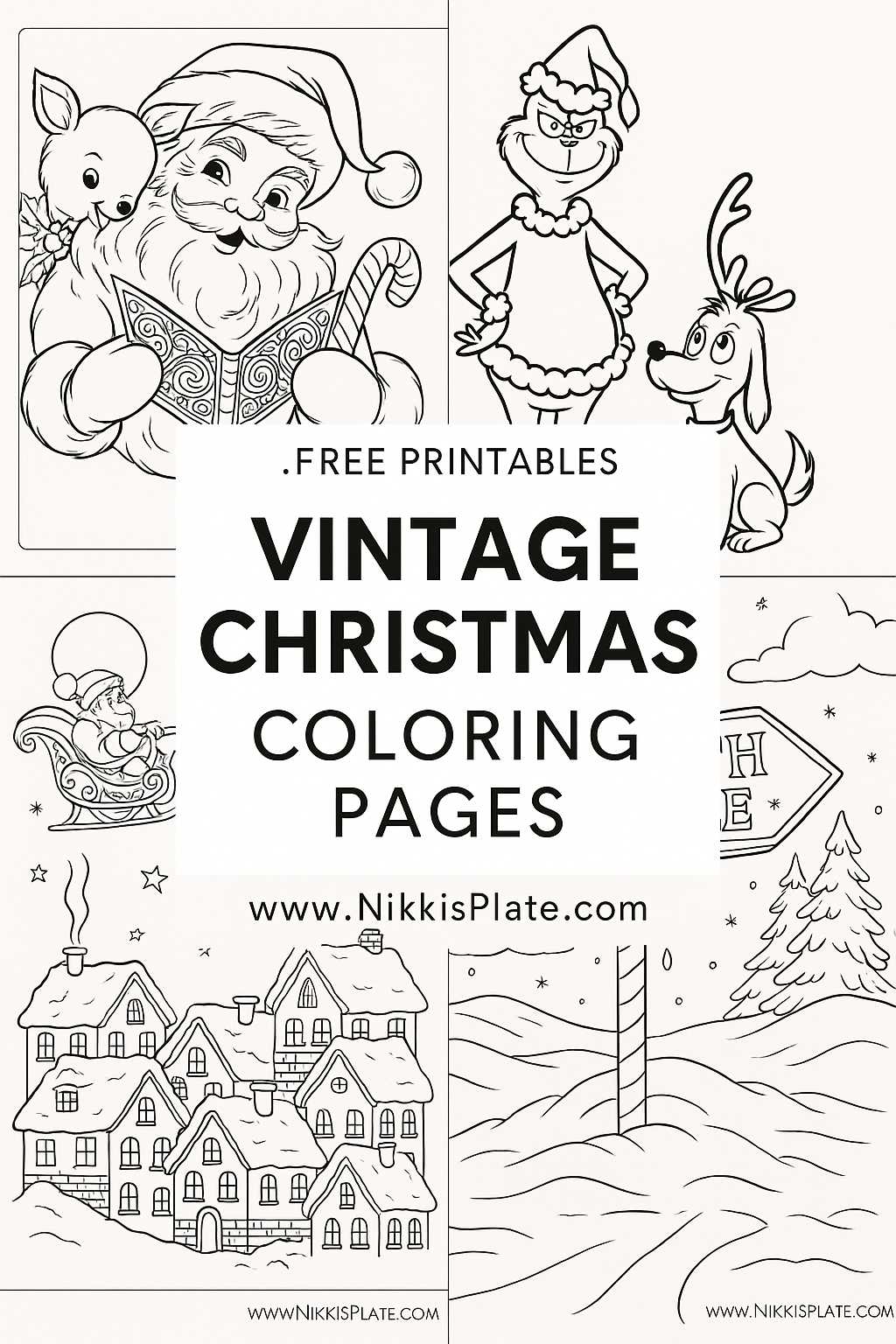 free printable coloring christmas