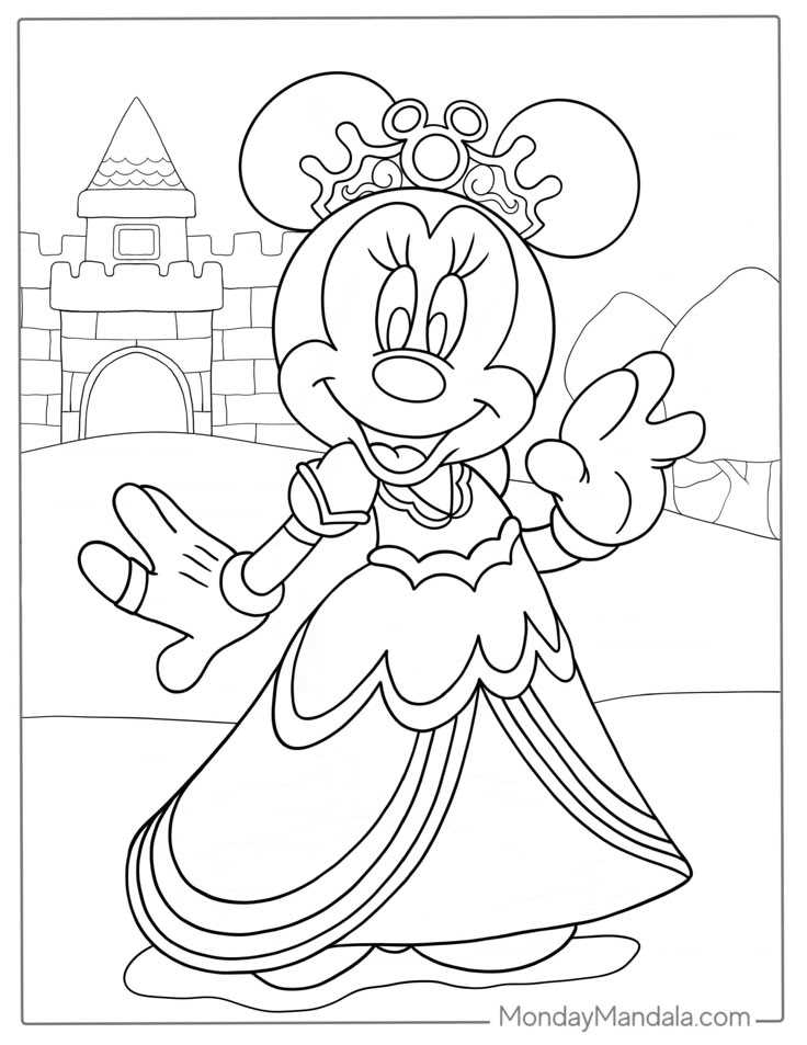 free printable coloring pages minnie mouse