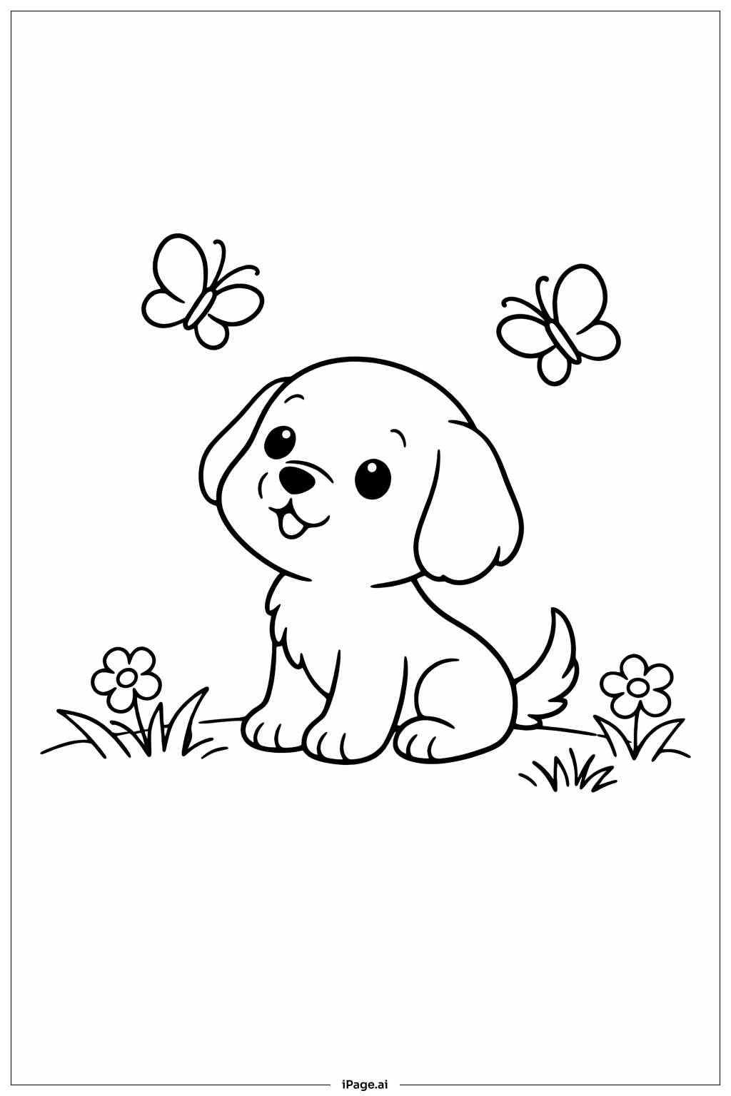 free printable coloring pages puppy