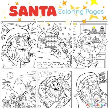 free printable coloring pages santa