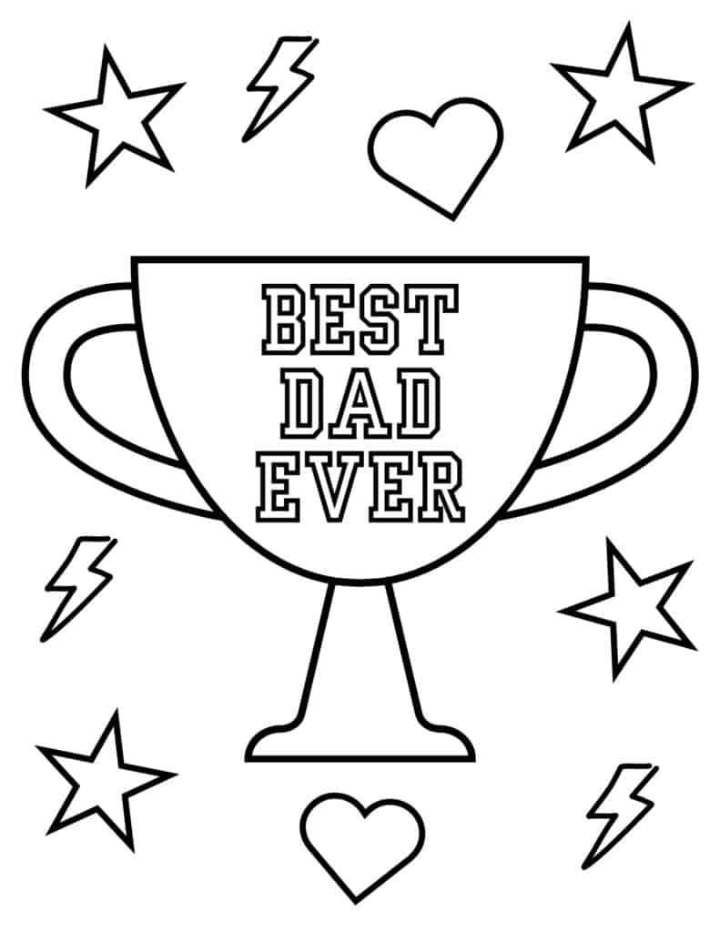 free printable colouring pages for fathers day