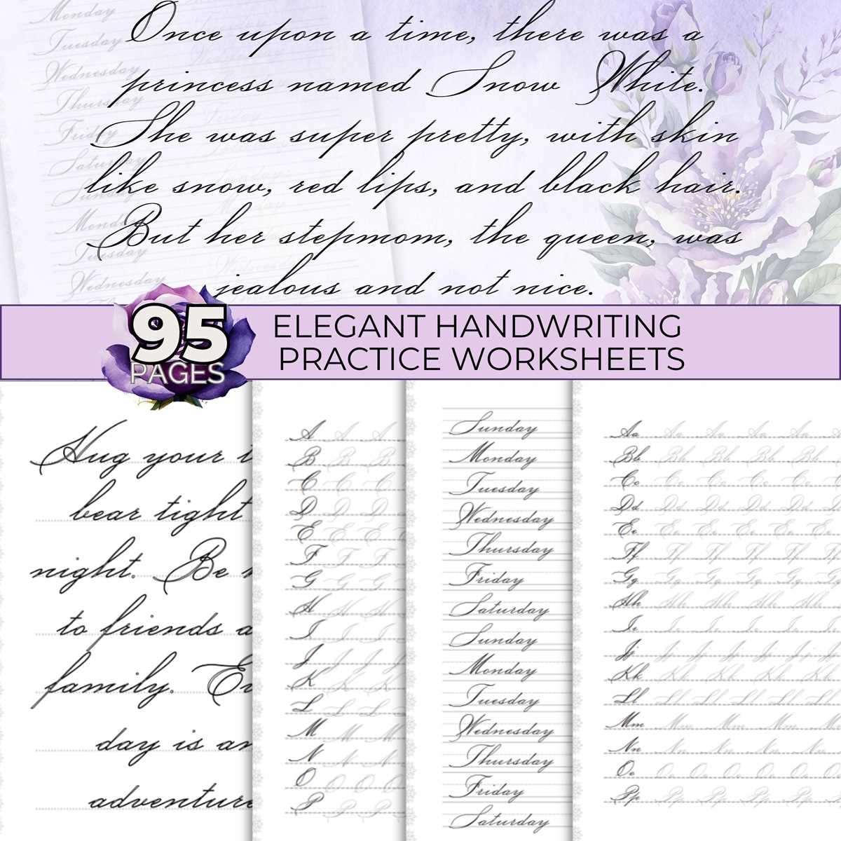 free printable cursive practice sheets