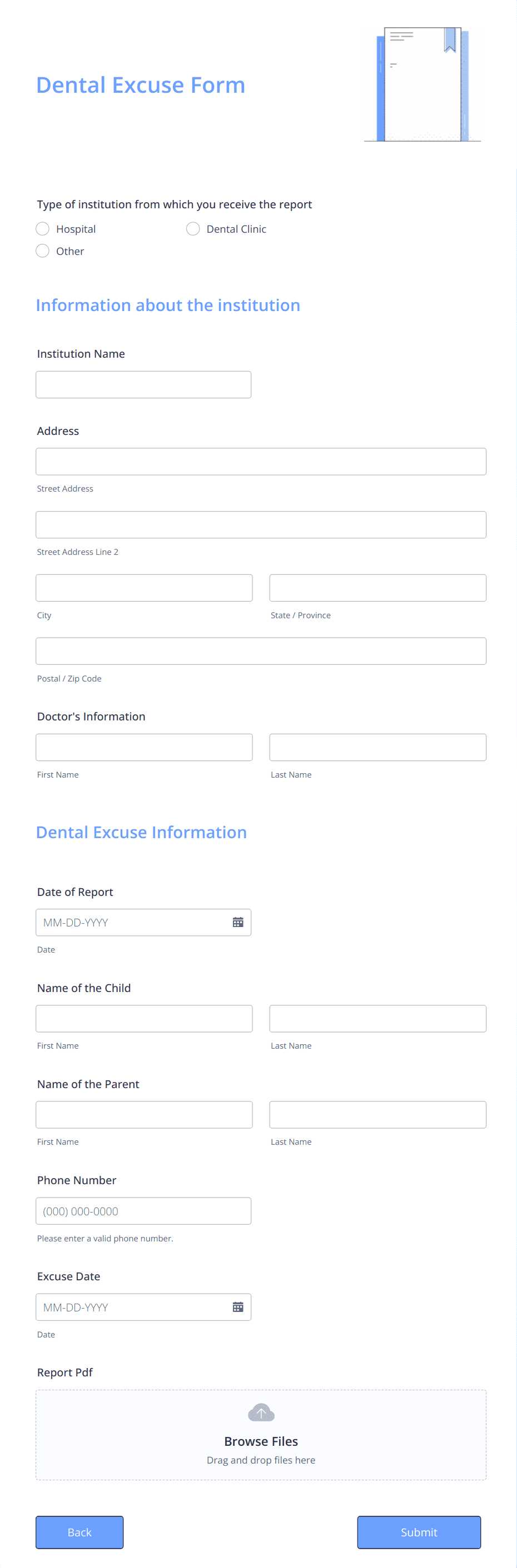 free printable dentist excuse note