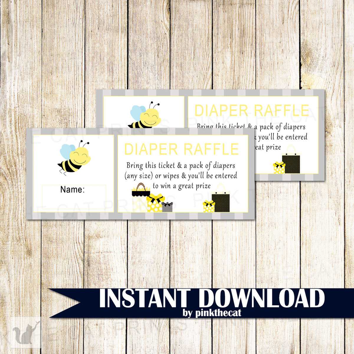 free printable diaper and wipe raffle