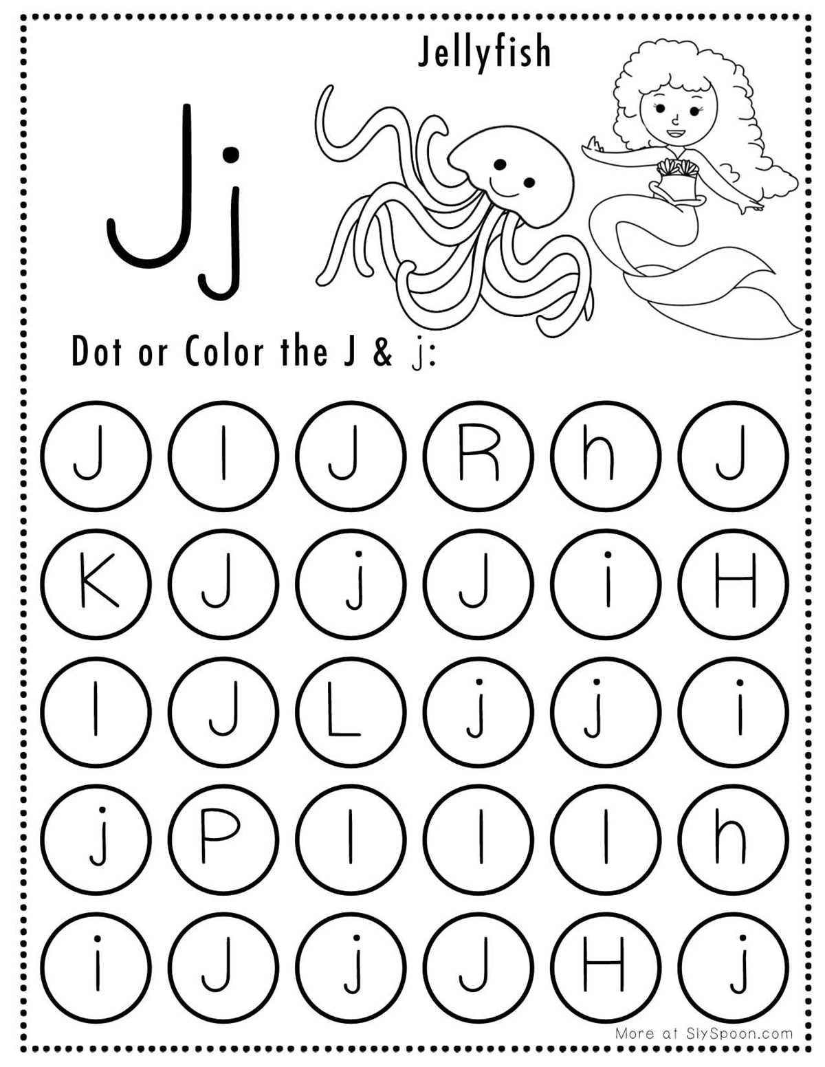 free printable dot paint worksheets