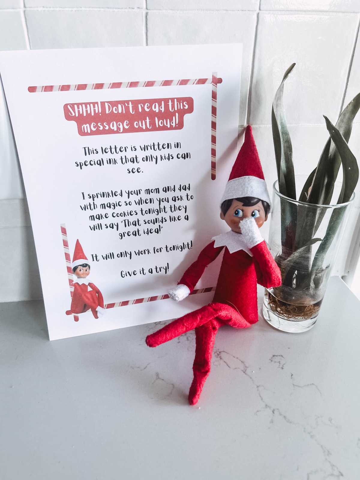 free printable editable elf on the shelf letter