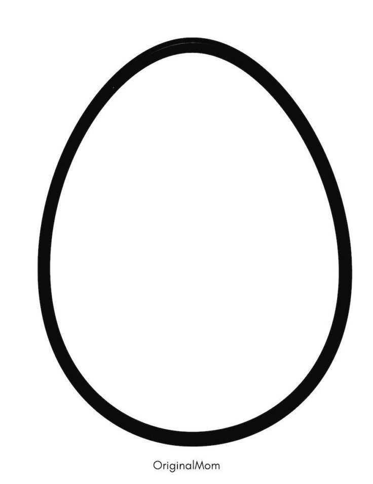 free printable egg shape template