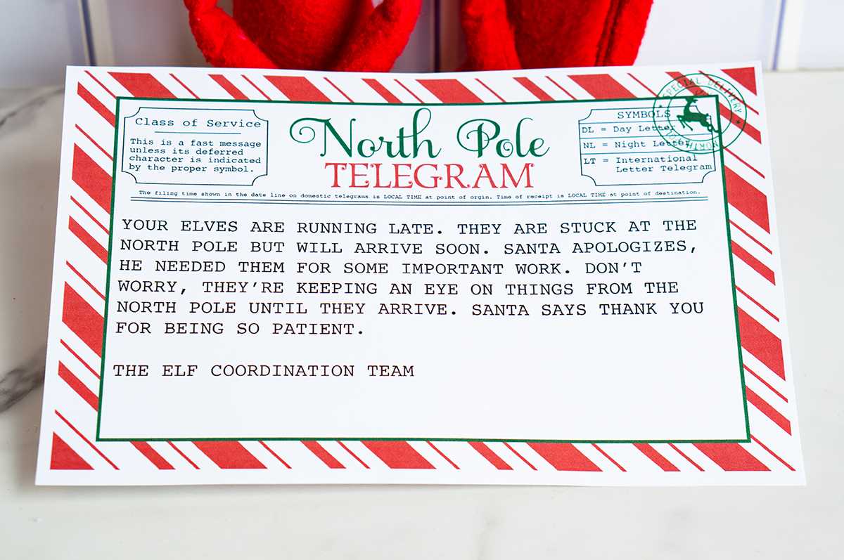 free printable elf letters