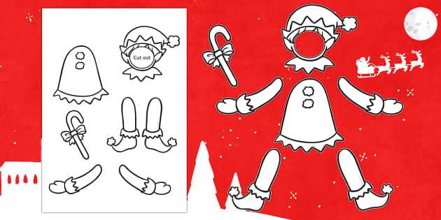 free printable elf template for photo