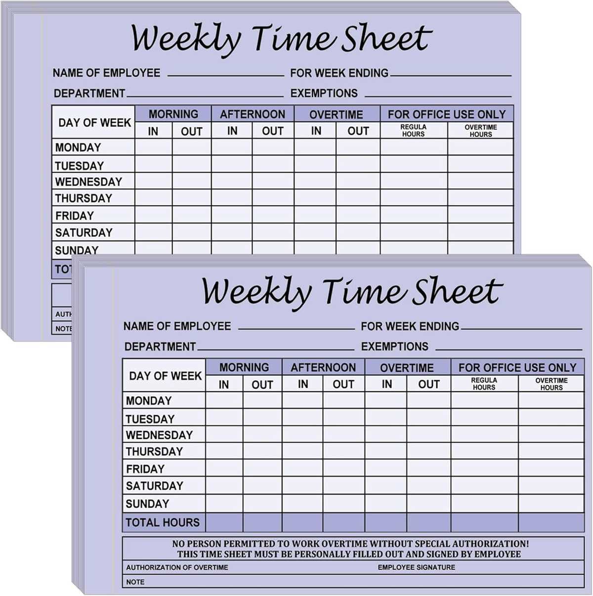 free printable employee time sheets