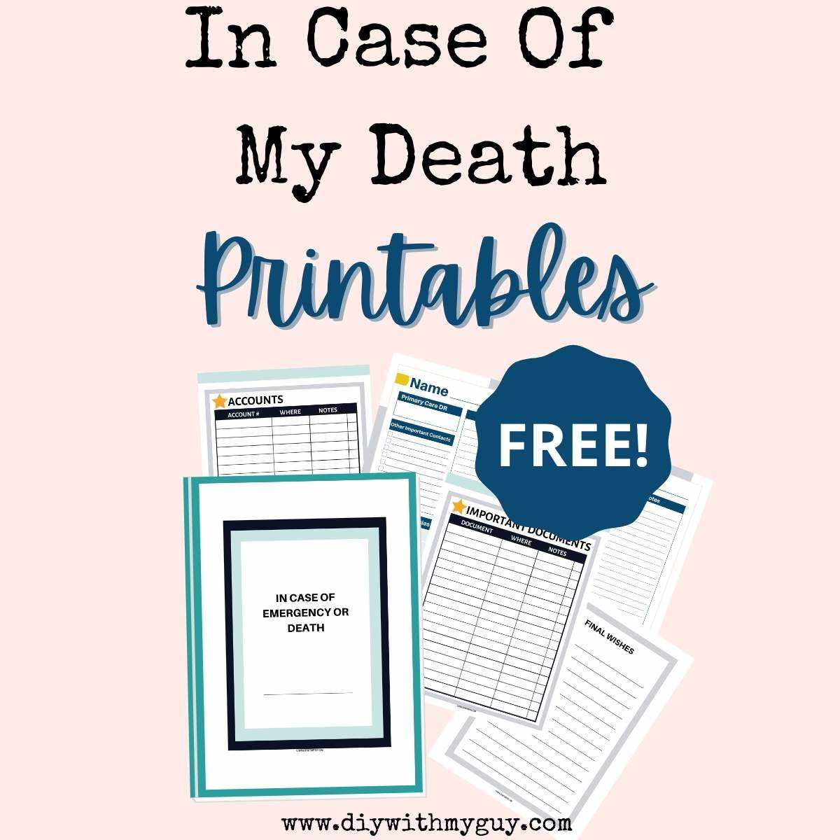 free printable end of life checklist