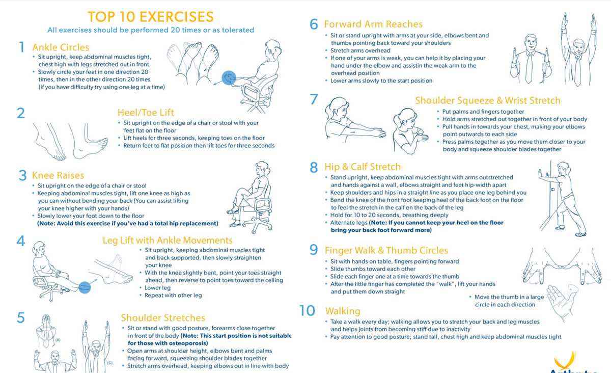 free printable exercises for seniors free printable exercises for seniors