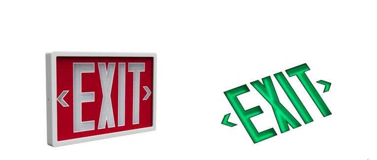 free printable exit signs