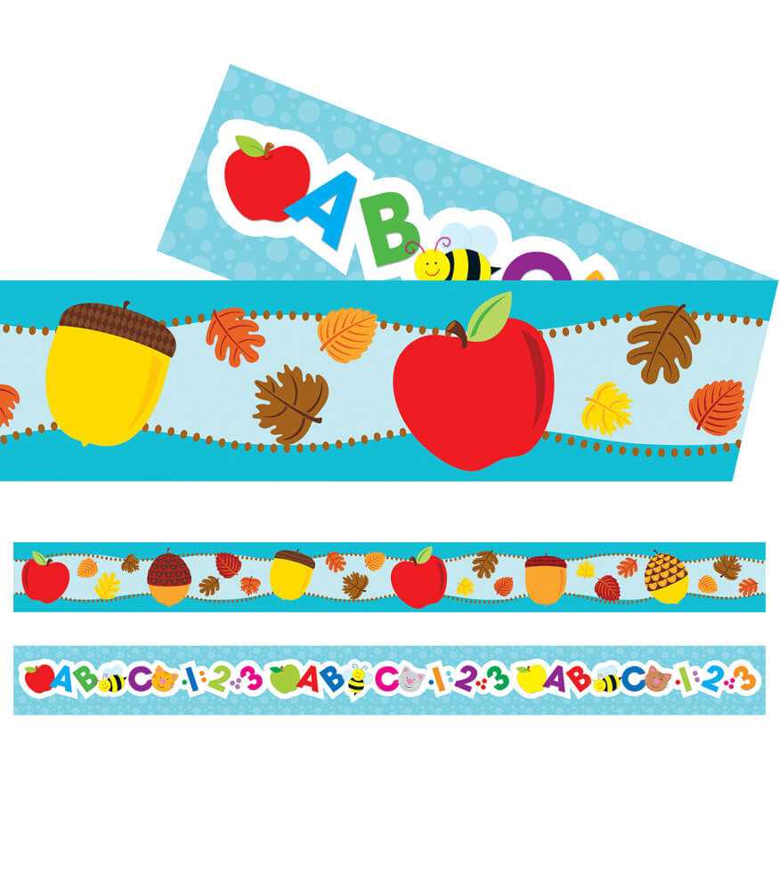 free printable fall bulletin board borders