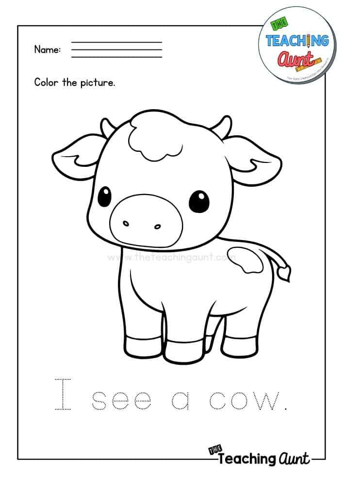 free printable farm animals coloring pages