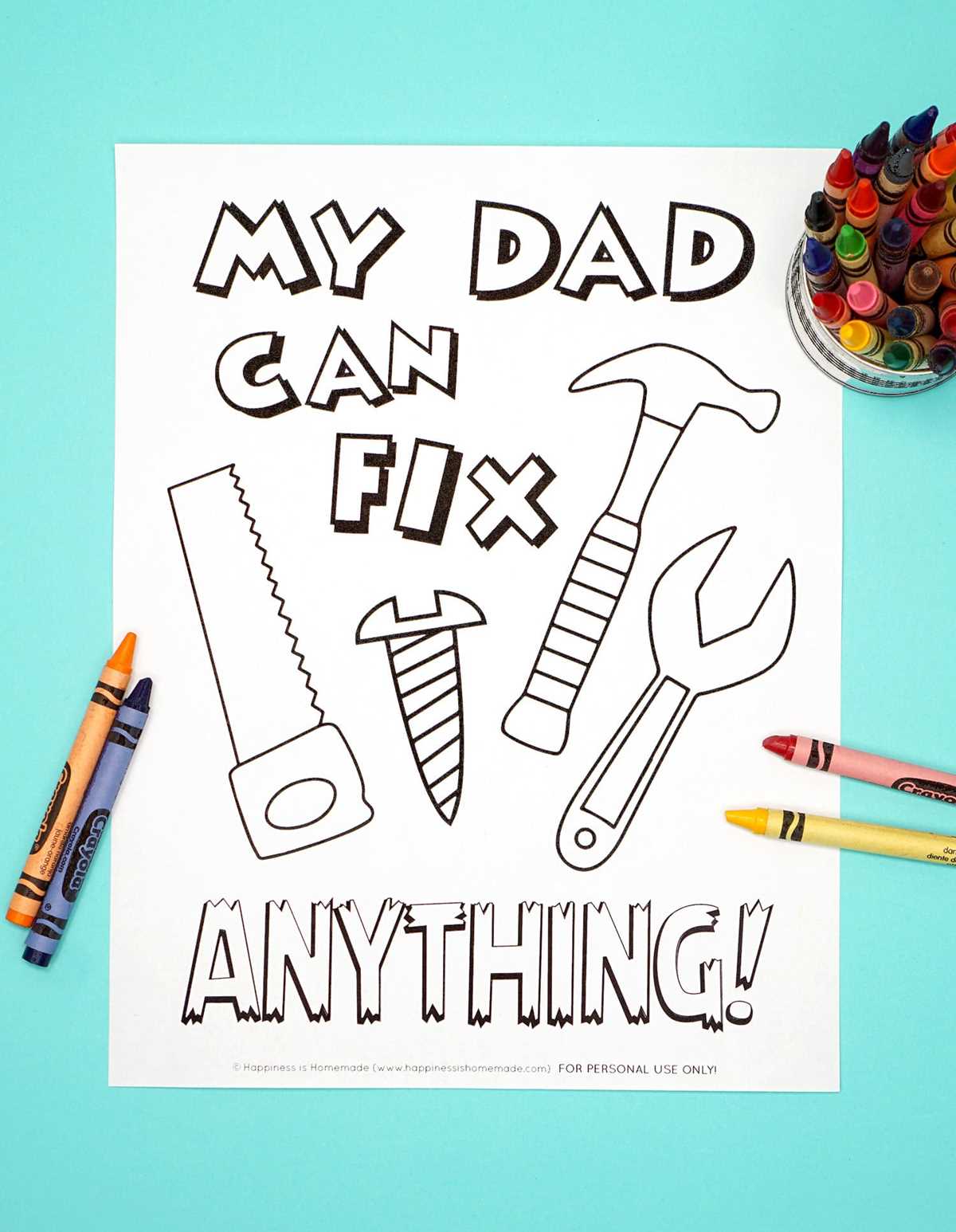 free printable fathers day cards to color