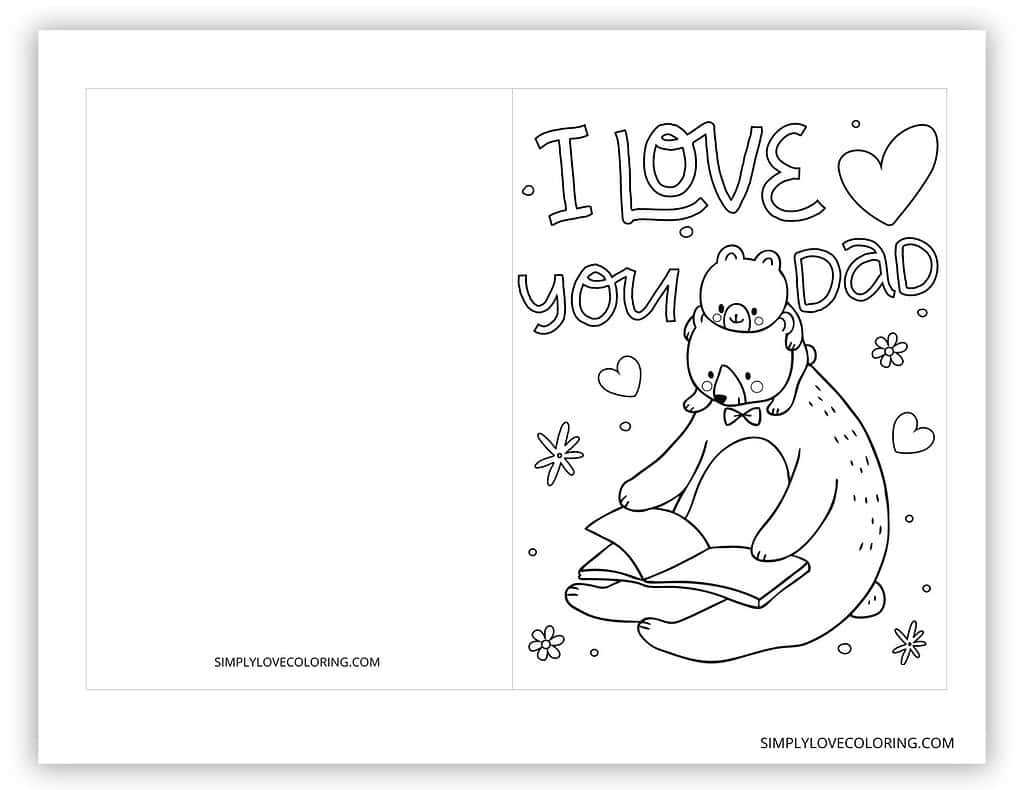 free printable fathers day cards to color