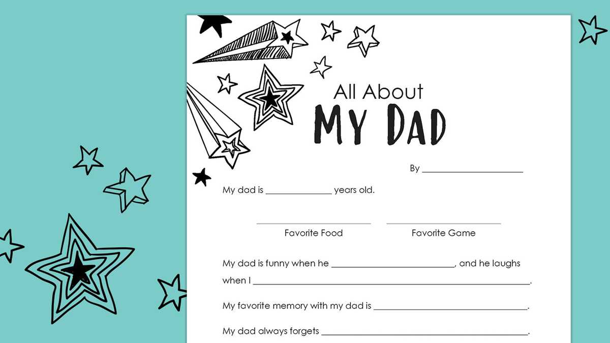 free printable fathers day