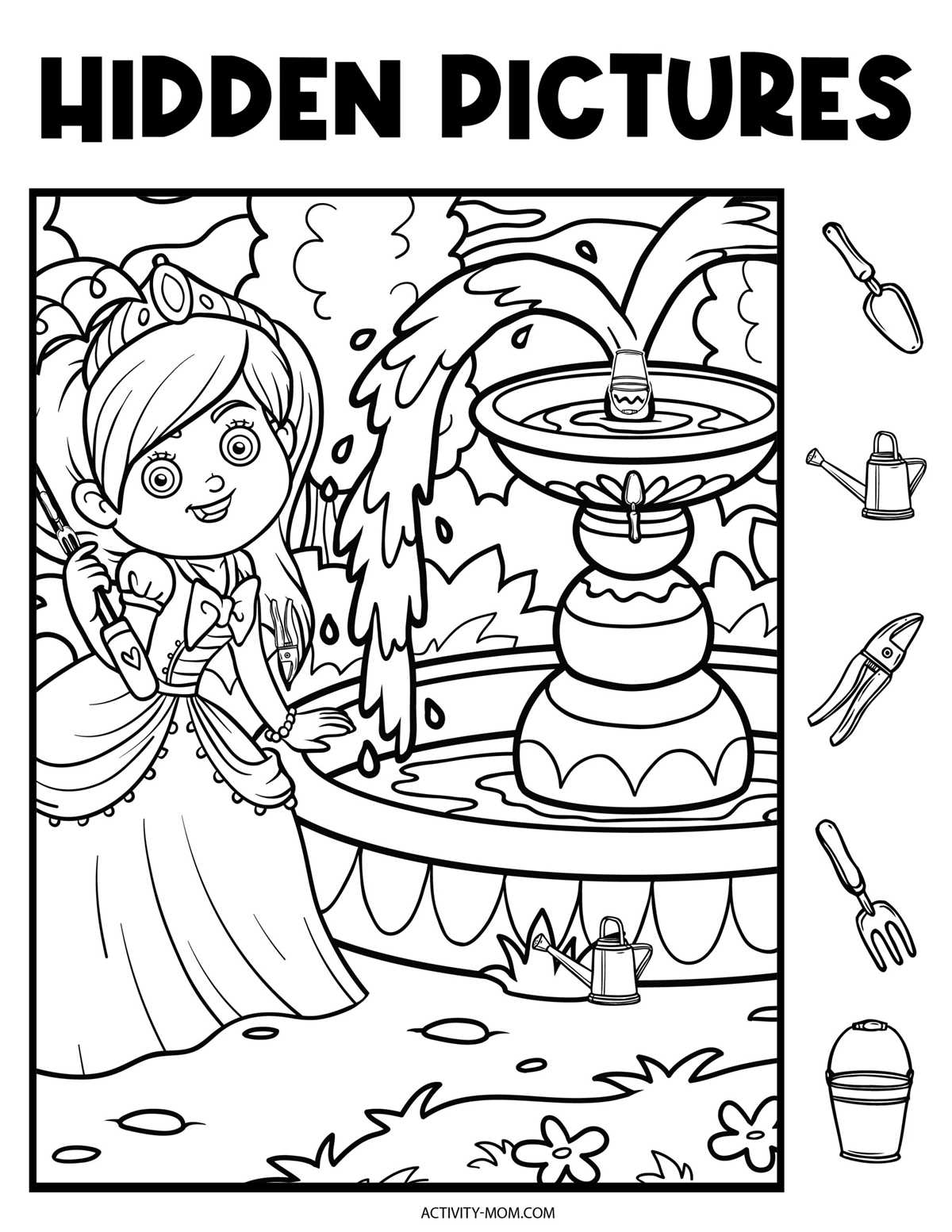 free printable find the hidden picture