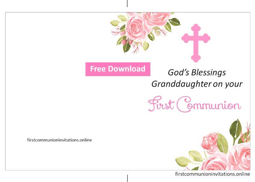 free printable first communion cards
