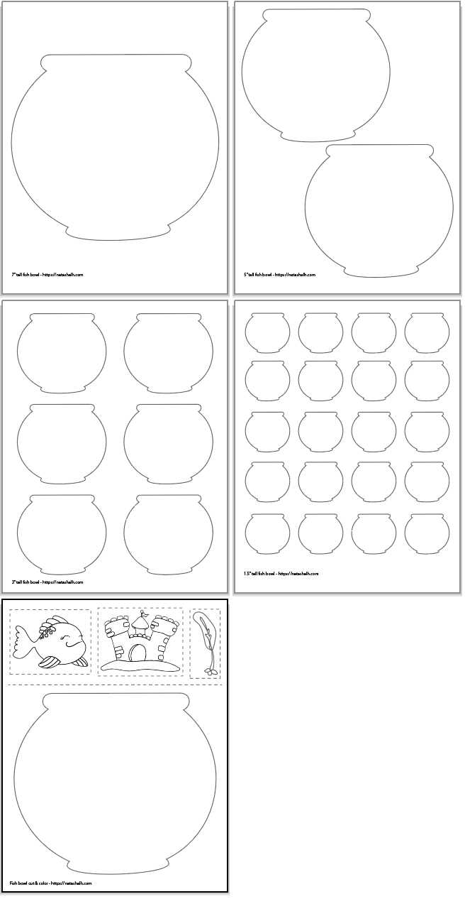 free printable fish bowl template
