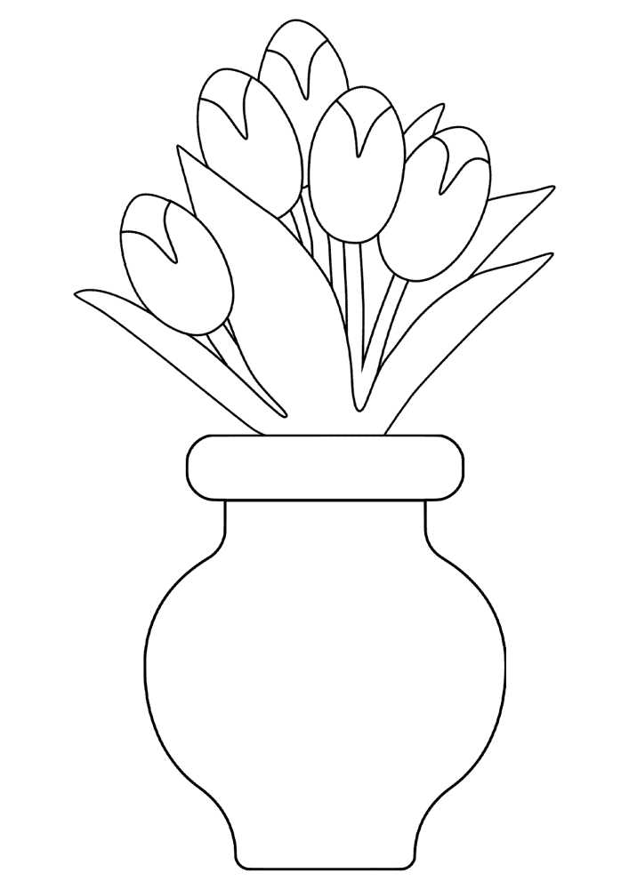 free printable flower pot