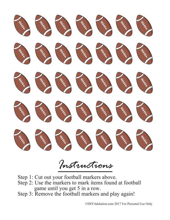 free printable footballs
