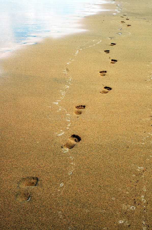free printable footprints in the sand