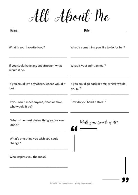 free printable get to know you worksheet for adults