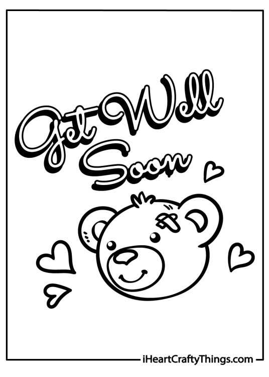 free printable get well cards to color
