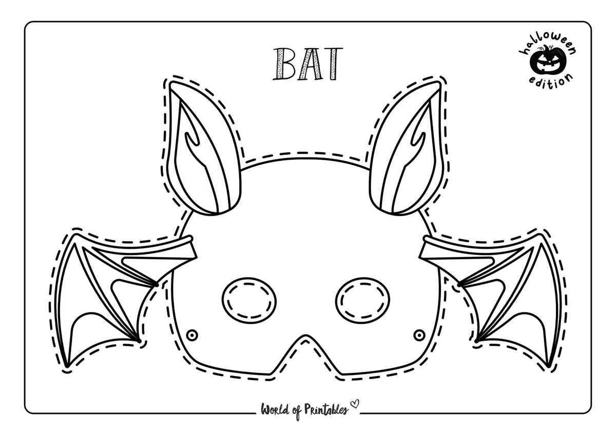 free printable halloween printable mask