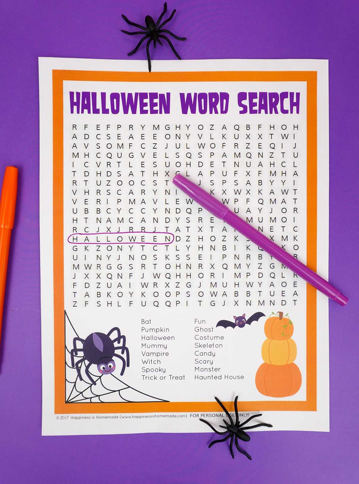 free printable halloween puzzles