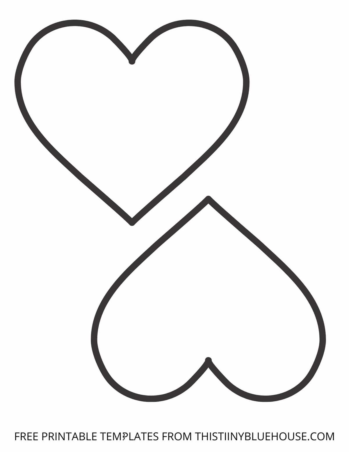 free printable heart template