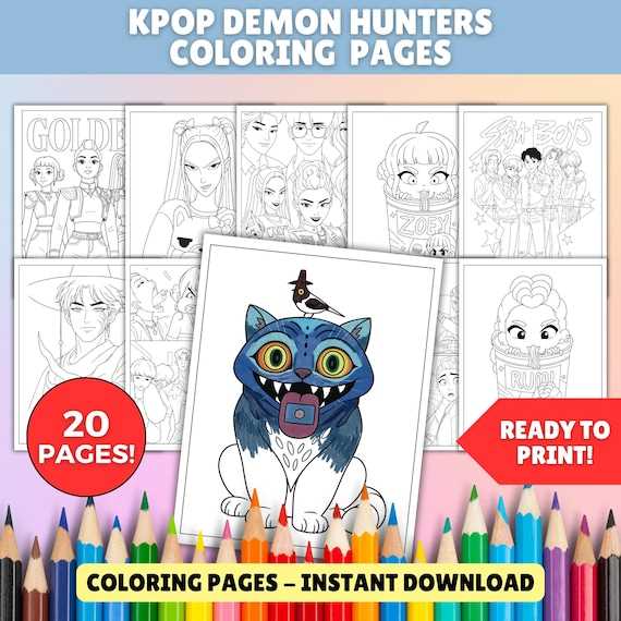 free printable kpop demon hunters