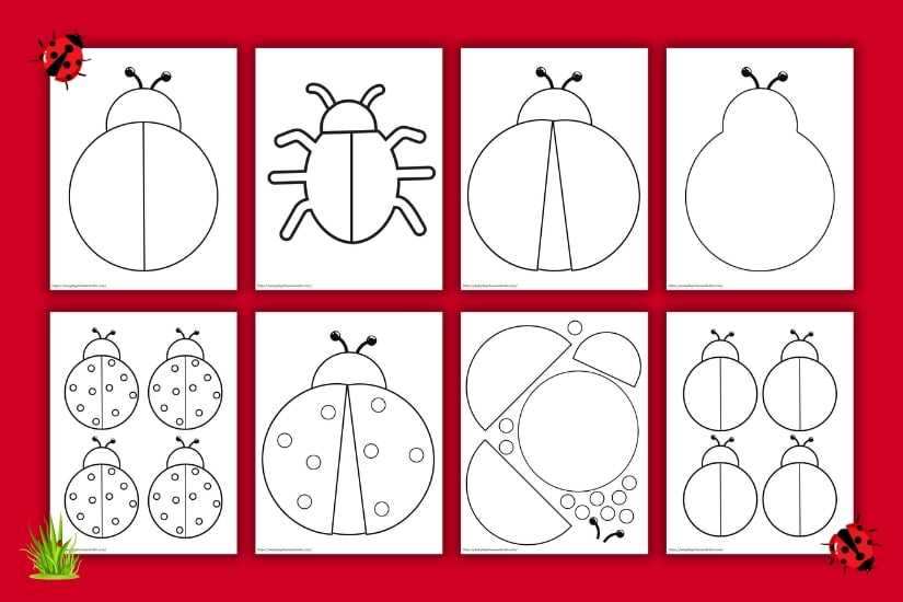 free printable ladybug template