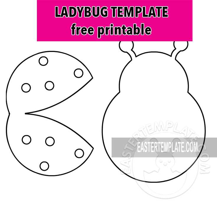free printable ladybug template