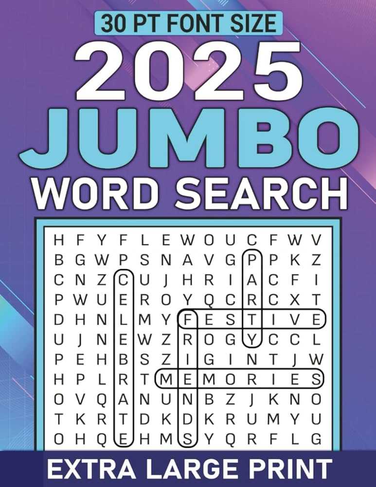 free printable large print word search printable