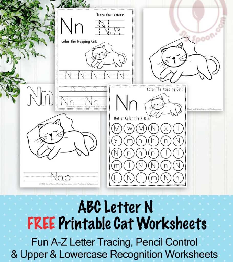 free printable letter n tracing worksheets